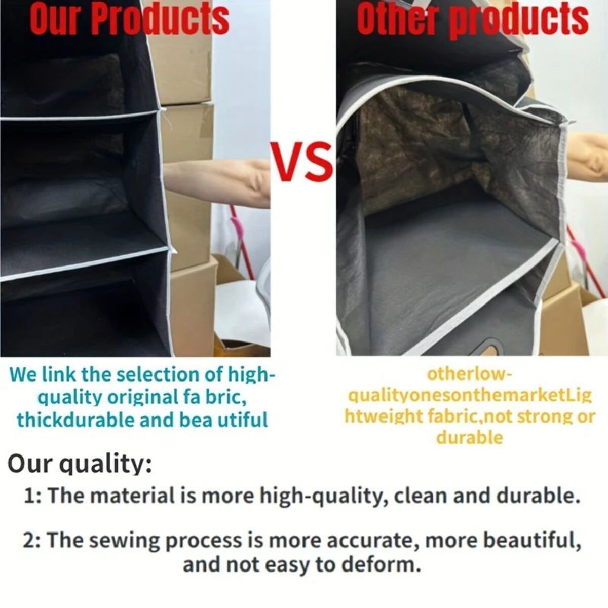 Kofferraum-Organizer mit mehreren Taschen, große Kapazität, faltbare Aufbewahrungstasche