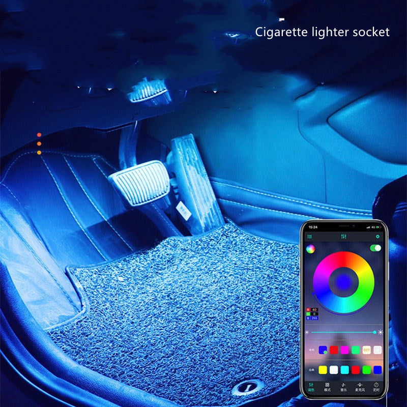 USB-Sprachsteuerung, Rhythmus Licht für Auto-Innenraum