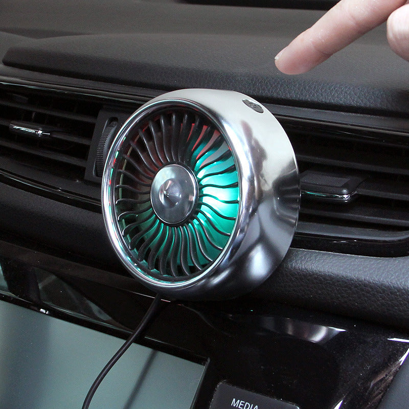 Auto USB Fan Air Outlet Beleuchtung Kreative Auto Innen Auto Auto Lieferungen