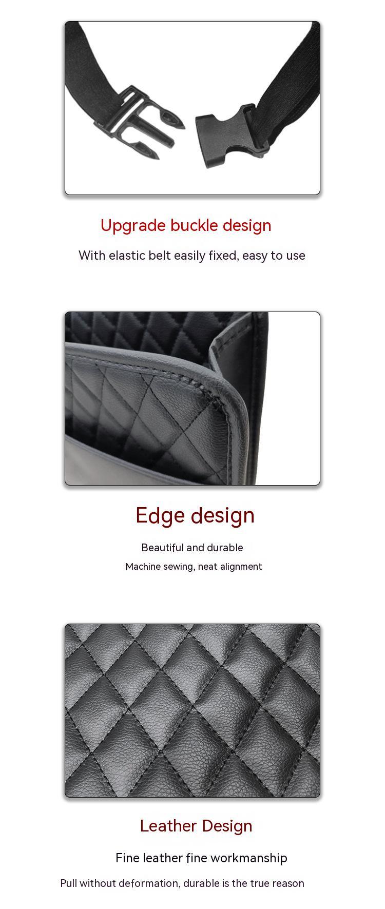 Multifunktionale Hängetasche oder Mülleimer für den Sitz