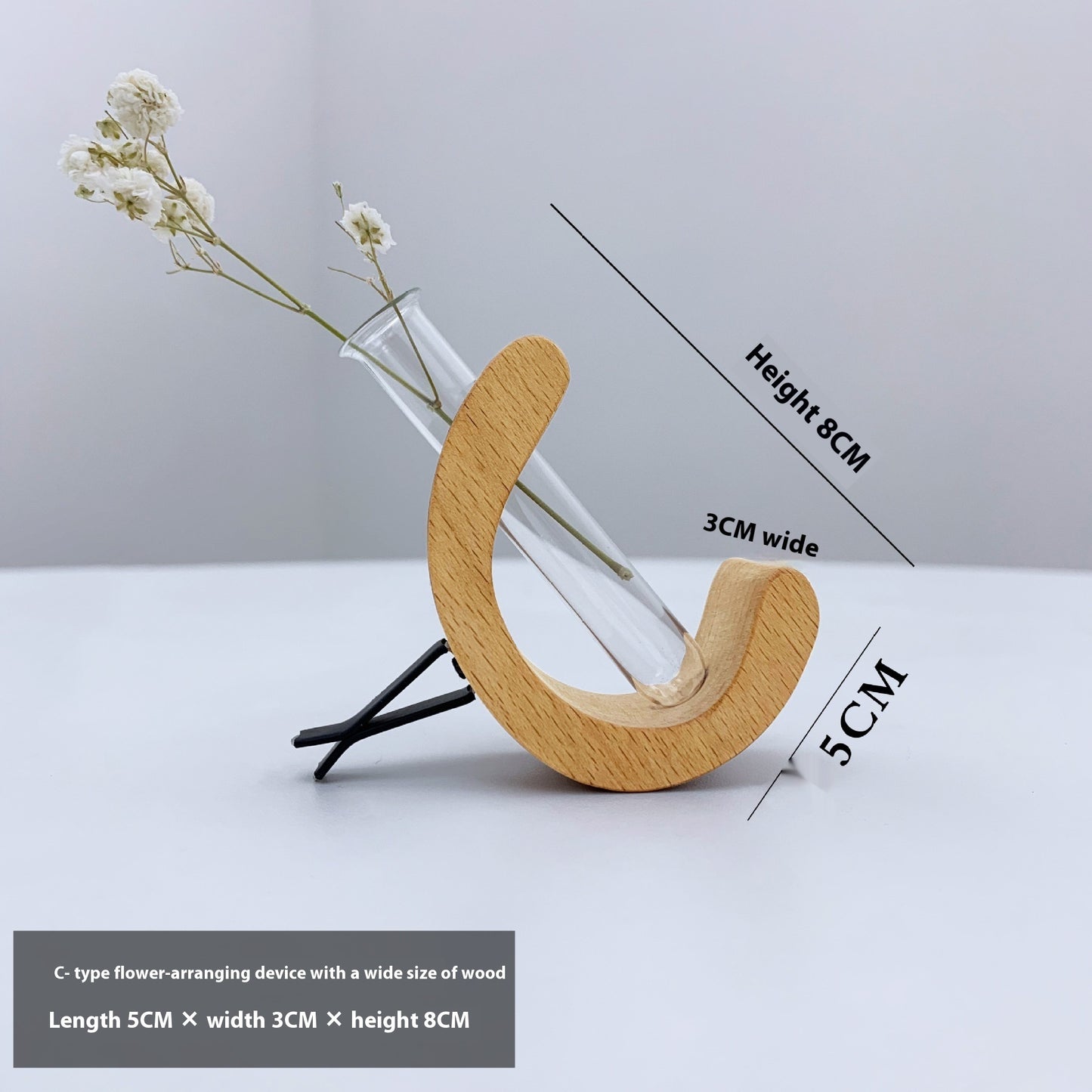 C-förmiger Blumenbehälter fürs Auto